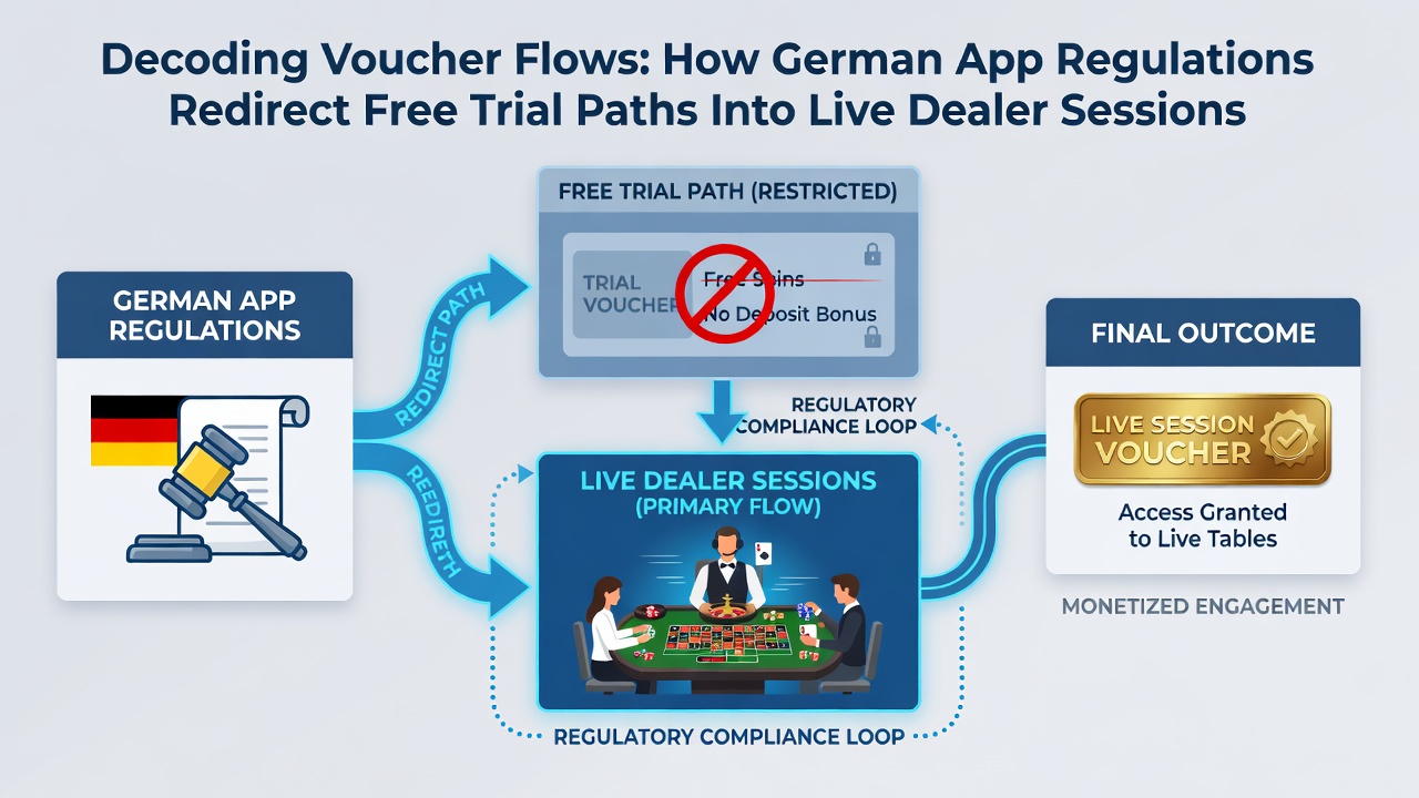 Darstellung von Live-Dealer-Sitzungen und Voucher-Integration in regulierten deutschen Apps