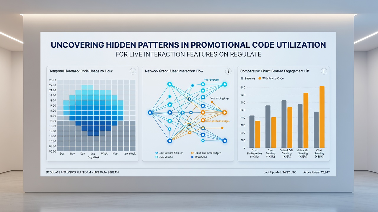 Visualisierung von Nutzungsmustern bei Promo-Codes für Live-Interaktionen in regulierten Apps