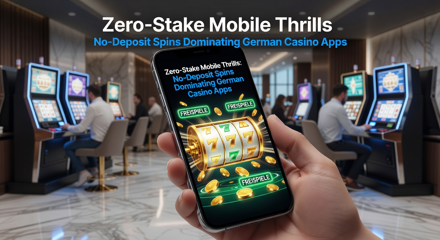 Smartphone mit Casino-App und No-Deposit-Freispielen, das den mobilen Gaming-Boom in Deutschland symbolisiert